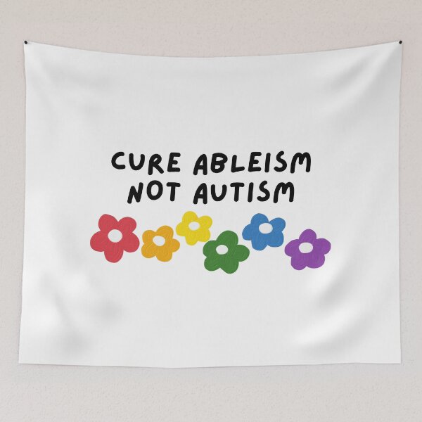 Item preview, Cure Ableism, Not Autism designed and sold by mydoodlesateme.