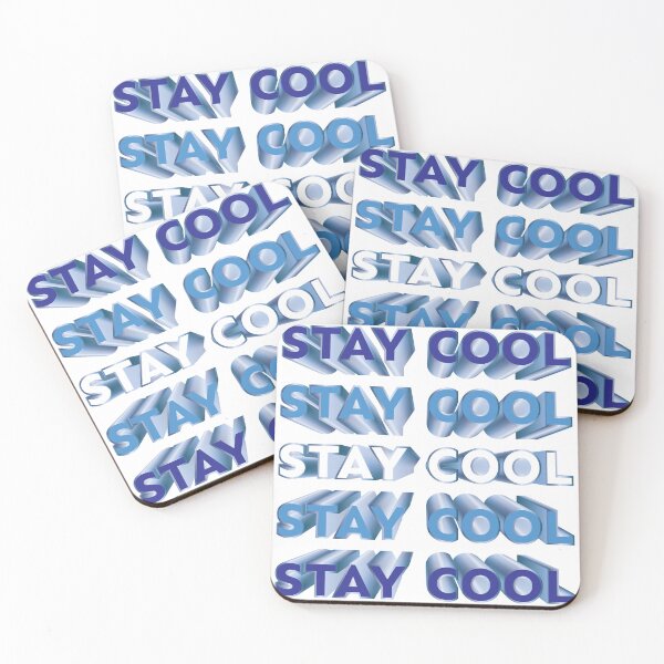 Item preview, Stay Cool repeated 3D text designed and sold by hockeng.