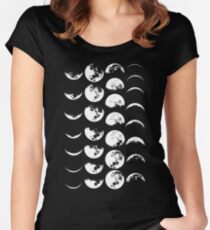 Camiseta entallada de cuello redondo Fases de la Luna n. ° 2