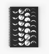 Moon Phases No. 2 Spiral Notebook