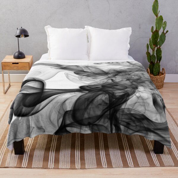 Item preview, Black and white smog abstract art designed and sold by reka88.