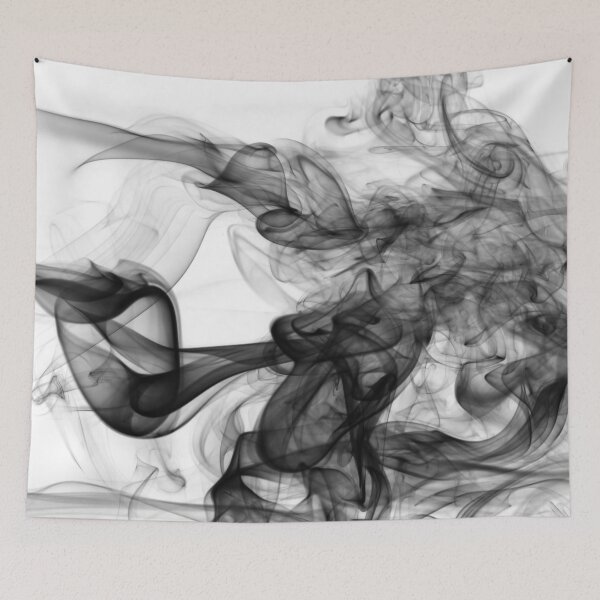 Item preview, Black and white smog abstract art designed and sold by reka88.