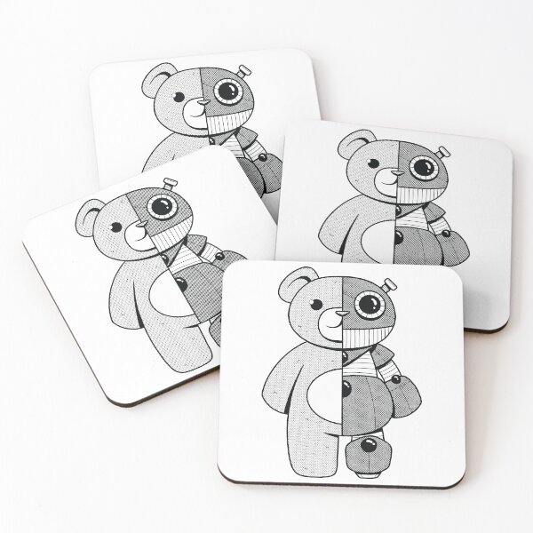 Item preview, Half teddy bear, half creepy bear designed and sold by LucaBartuma.