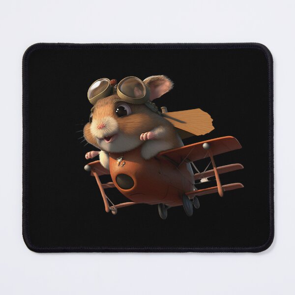 Item preview, Hamster flying a plane designed and sold by AnimalArtPhotos.