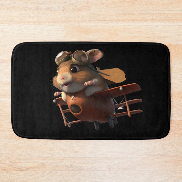 Item preview, Hamster flying a plane designed and sold by AnimalArtPhotos.