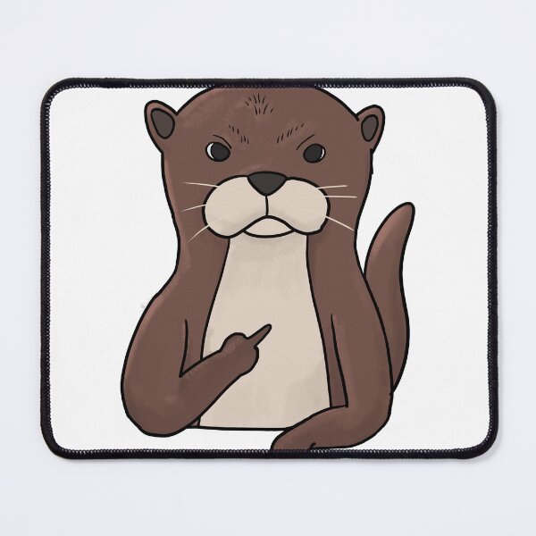 Item preview, Grumpy Otter Holding Middle Finger  designed and sold by Mesyo.