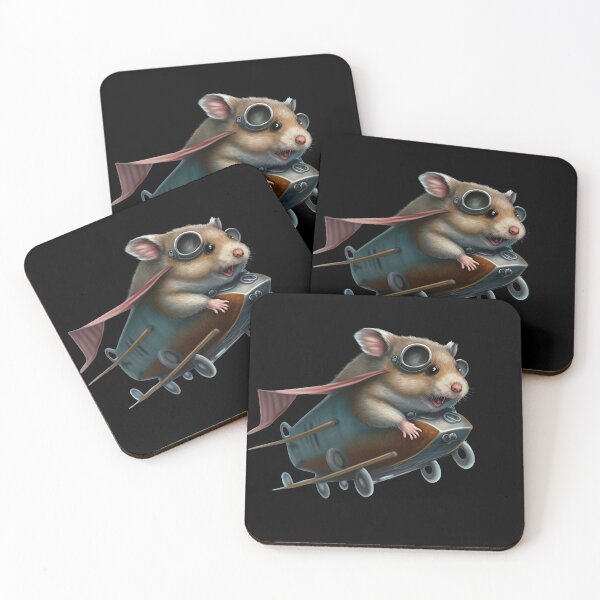 Item preview, Funny hamster flying designed and sold by AnimalArtPhotos.