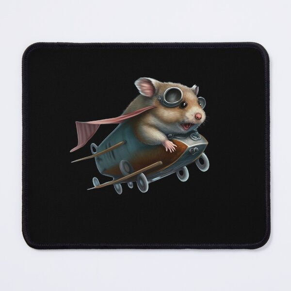 Item preview, Funny hamster flying designed and sold by AnimalArtPhotos.
