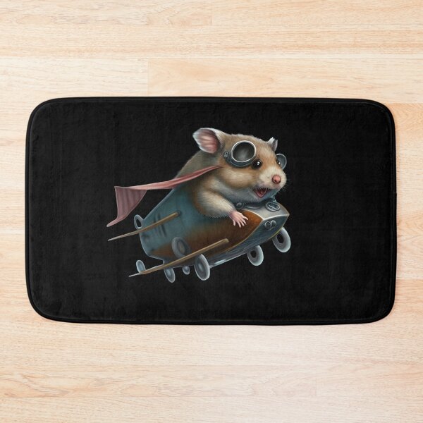 Item preview, Funny hamster flying designed and sold by AnimalArtPhotos.