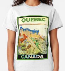 Quebec, Canada, vintage travel poster Classic T-Shirt