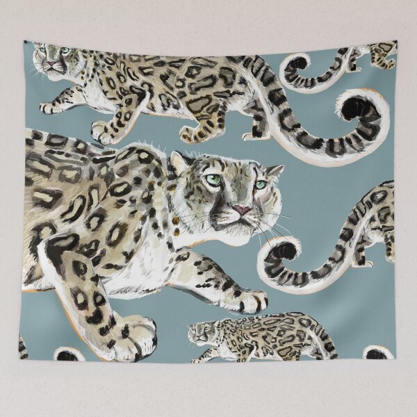 Item preview, Snow Leopard in Blue #1 designed and sold by belettelepink.