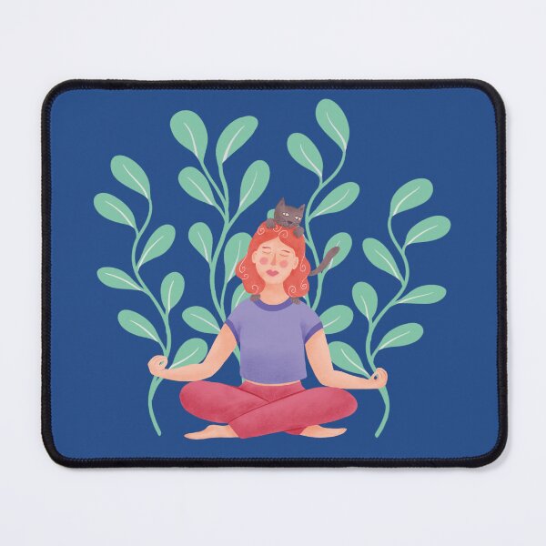 Item preview, Yoga with cat designed and sold by Clémentine Douilly.