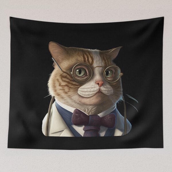 Item preview, Doctor cat designed and sold by AnimalArtPhotos.