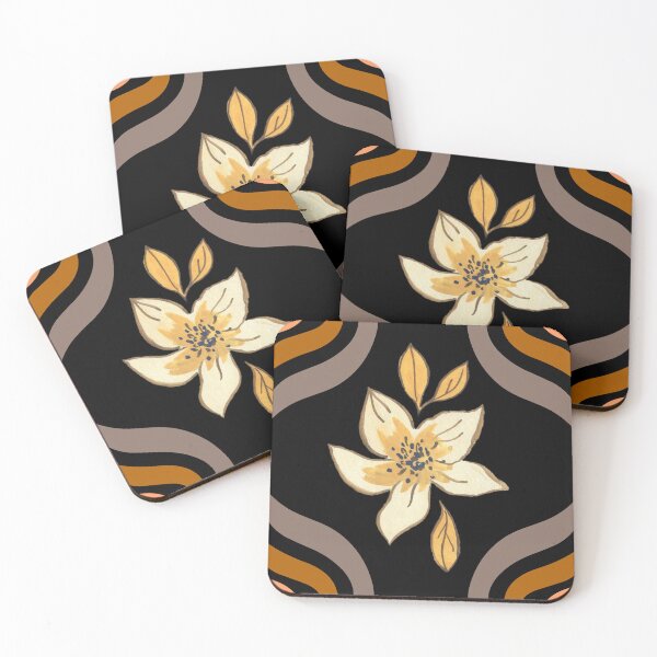 Item preview, 1970's Retro Vintage Seventies Floral Flowers Pattern  designed and sold by PRINYOS.