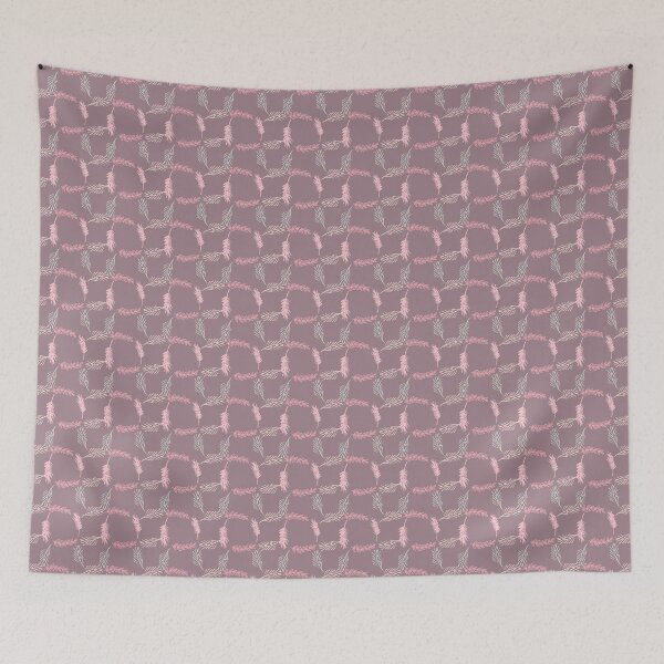 Item preview, Your quest of best leaf pattern is over, fall in love with these lovely prints of PINK PATTERN SERIES. designed and sold by qalakaar.
