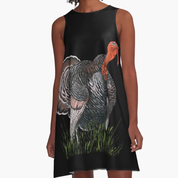 Thanksgiving Turkey A-Line Dress