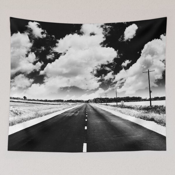 Item preview, Black and white road designed and sold by reka88.