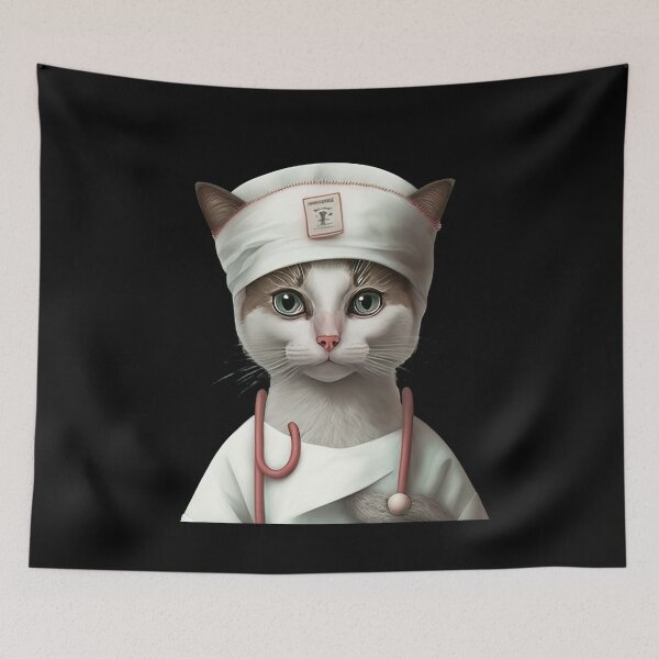 Item preview, Cat nurse designed and sold by AnimalArtPhotos.