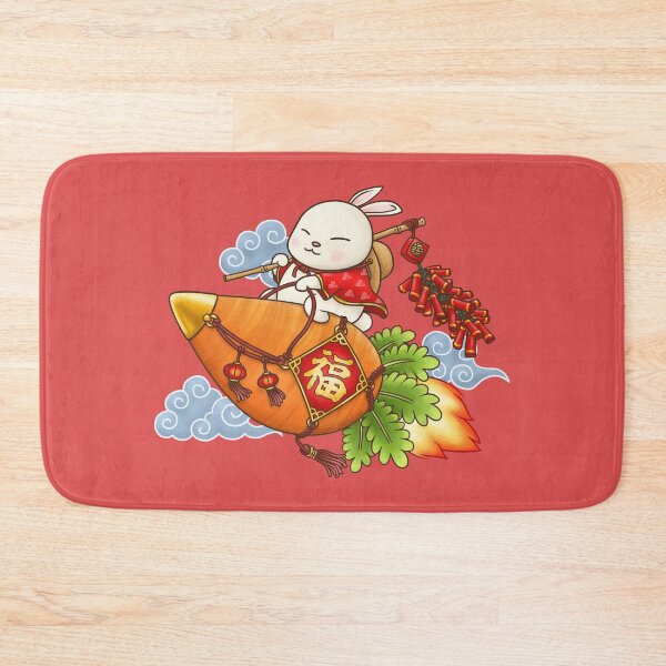 Artikelvorschau, CNY Jahr des Kaninchens Fat Rabbit Flying Carrot entworfen und verkauft von Takeda-art.