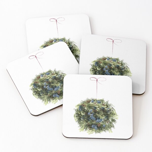 Item preview, Natural Christmas ornament - watercolor designed and sold by MLTDesignLab.