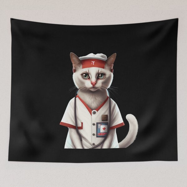 Item preview, Nurse cat designed and sold by AnimalArtPhotos.