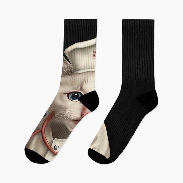 Item preview, Cat in nurse costume designed and sold by AnimalArtPhotos.