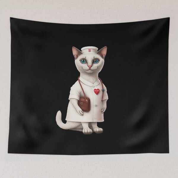 Item preview, Cat nurse designed and sold by AnimalArtPhotos.