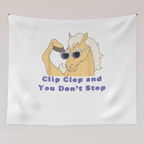 Item preview, Clip Clop And You Don't Stop Horse funny boy girl kids designed and sold by ThePatternArt  ⭐⭐⭐⭐⭐.