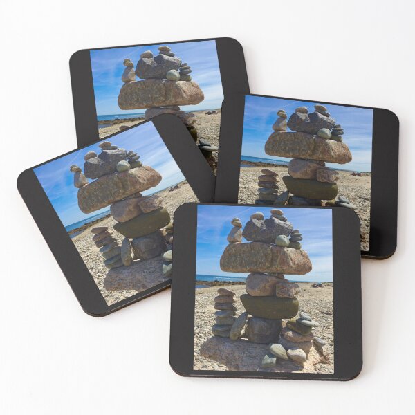 Item preview, Amazing Rock cairns at Cape Cod designed and sold by Susan Gallup.