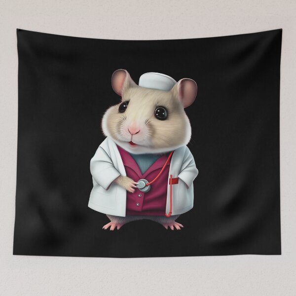 Item preview, Doctor hamster designed and sold by AnimalArtPhotos.