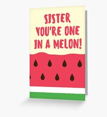Perfect Gift for the sister in your life, Fun sister gift and birthday gift. Tell her she is the best sister in the world, Ideal birthday, Xmas or Thank You gift Greeting Card