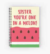 Perfect Gift for the sister in your life, Fun sister gift and birthday gift. Tell her she is the best sister in the world, Ideal birthday, Xmas or Thank You gift Spiral Notebook