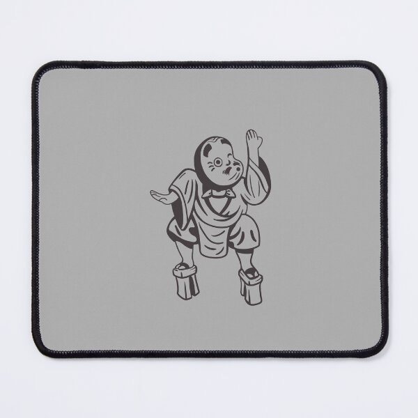 Item preview, Funny dancing Hyottoko mask. Traditional Japanese culture in dark ink designed and sold by martodesign.