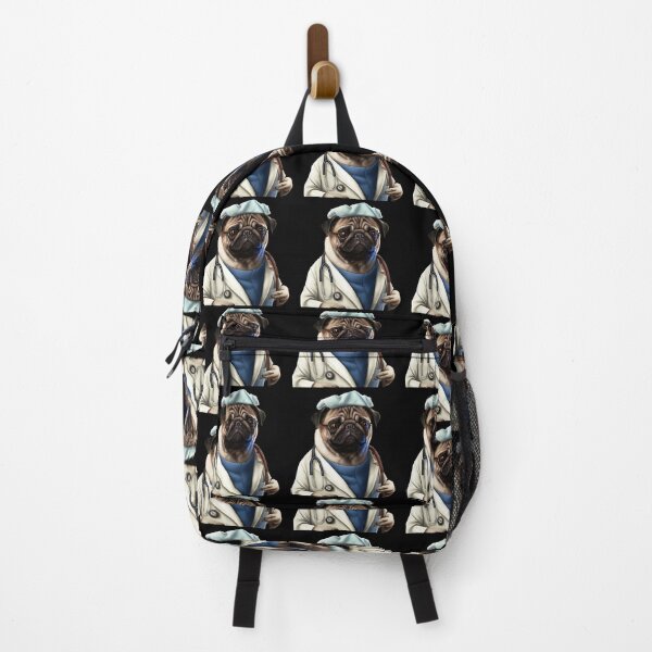 Item preview, Pug doctor dog designed and sold by AnimalArtPhotos.