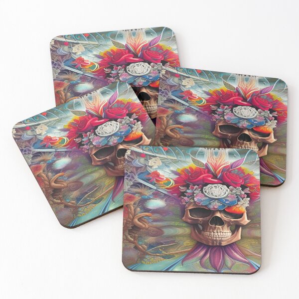 Item preview, Gothic Grunge and Crossbones 3D Turbo Floral Anatomical  Spiral Skull designed and sold by ValleyDream.