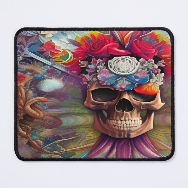 Item preview, Gothic Grunge and Crossbones 3D Turbo Floral Anatomical Spiral Skull designed and sold by ValleyDream.