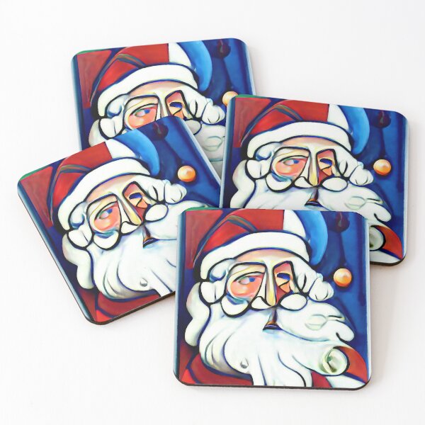 Item preview, Santa Claus in the Style of Cubism #2 designed and sold by OddUnderground.