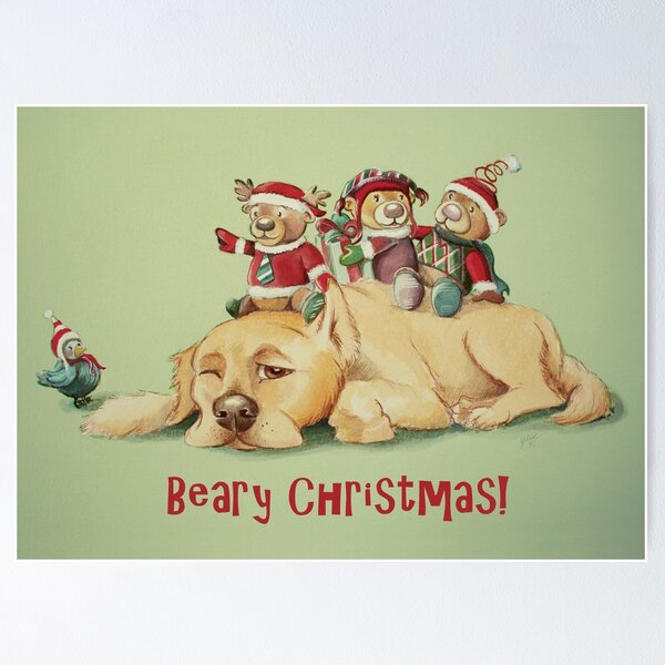 Item preview, Beary Christmas designed and sold by Sarah  Mac Illustration.