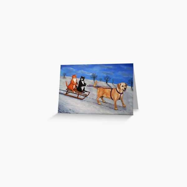 Sleigh Drivers Greeting Card