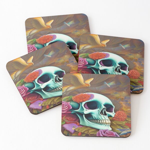 Item preview, Gothic Grunge and Crossbones 3D Turbo Floral Anatomical  Spiral Skull designed and sold by ValleyDream.