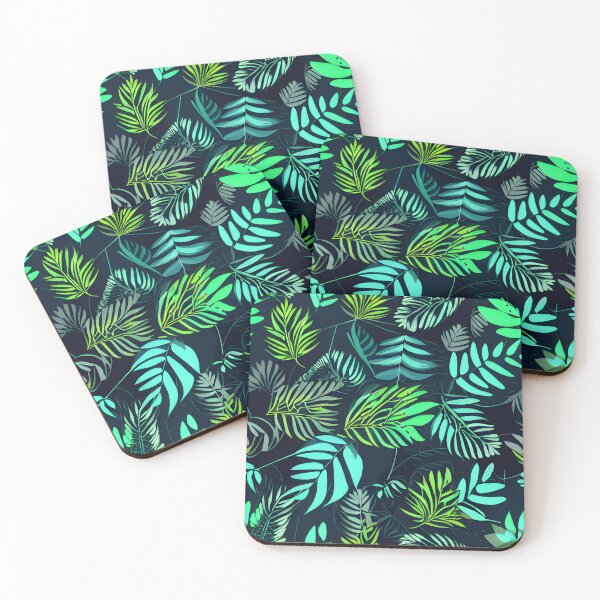 Aperçu de l'œuvre Motif de feuilles vert tropical foncé #14 créée et vendue par supeart.