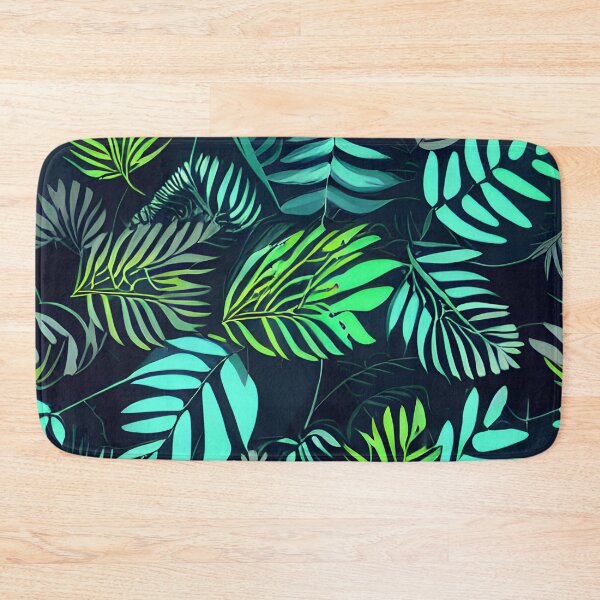 Item preview, Dark tropical green leaf patter #14 designed and sold by supeart.
