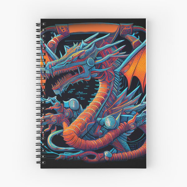 Item preview, Robotic Dragon and Stranger things abstract flowers scene , sifi, trees, mountains,  designed and sold by adee1122.