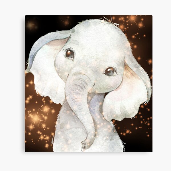 The Magical Elephant Baby Canvas Print