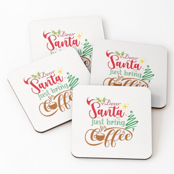 Item preview, Dear Santa Just Bring Coffee designed and sold by Rainbow Designs.