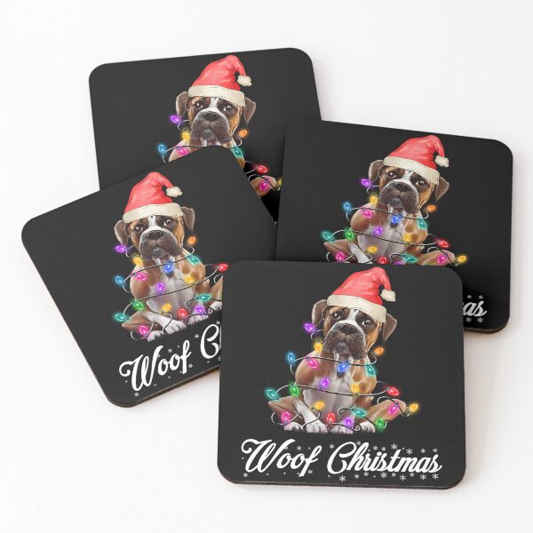 Item preview, Santa Boxer Dog Christmas Lights designed and sold by Blok45.