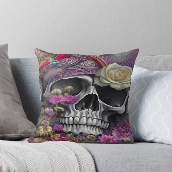 Item preview, Gothic Grunge and Crossbones 3D Turbo Floral Anatomical  Spiral Skull designed and sold by ValleyDream.