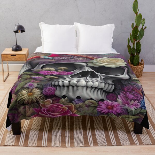 Item preview, Gothic Grunge and Crossbones 3D Turbo Floral Anatomical Spiral Skull designed and sold by ValleyDream.
