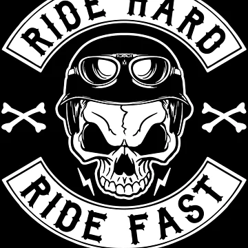 Artwork thumbnail, BIKER, RIDE HARD RIDE FAST by ShirtWreck