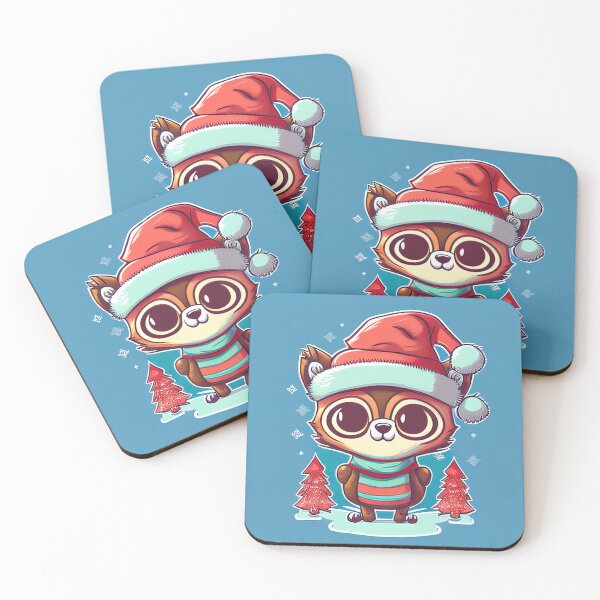 Item preview, Cute christmas cartoon character card designed and sold by XmasPatterns.